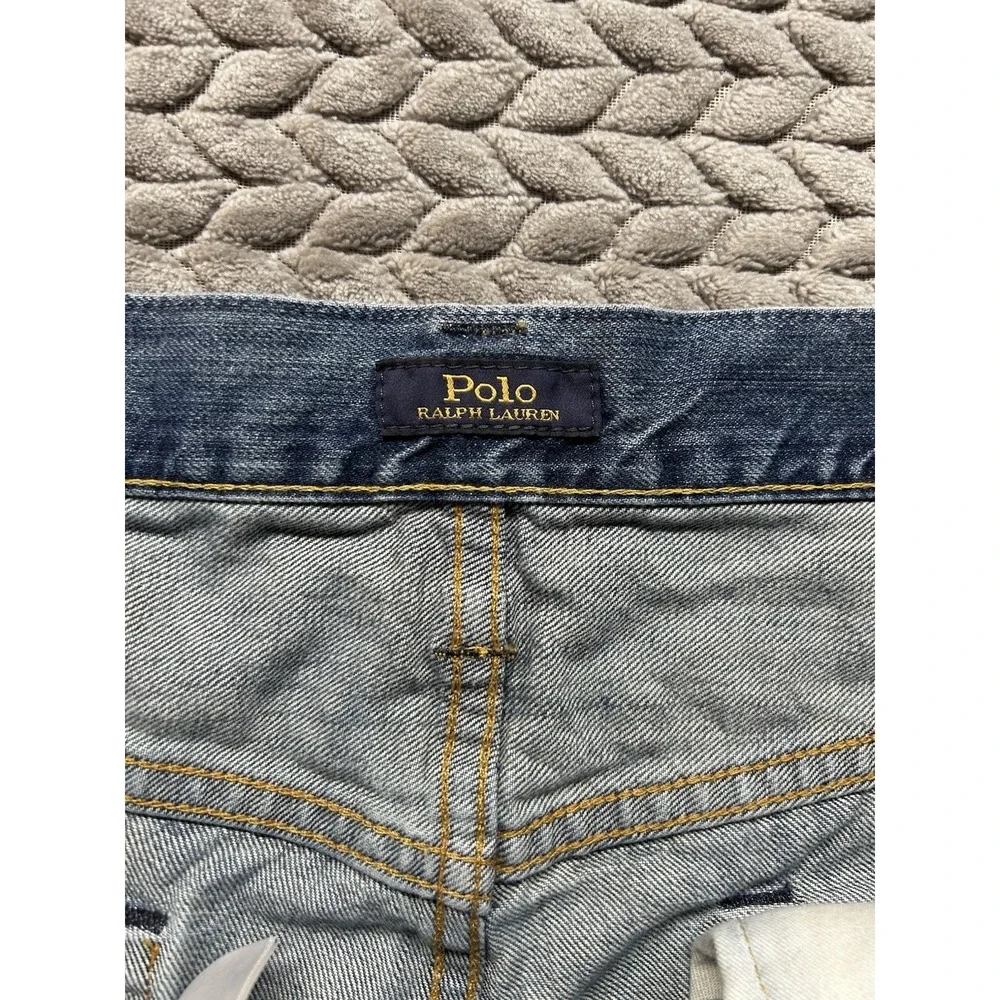 Polo Ralph Lauren Jeans Men's 36x36 Light Wash Straight Leg Denim Cotton - Picture 8 of 11
